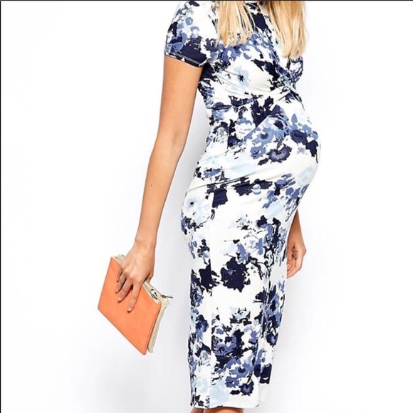 ASOS Maternity Dresses & Skirts - ASOS Body Con Floral Midi